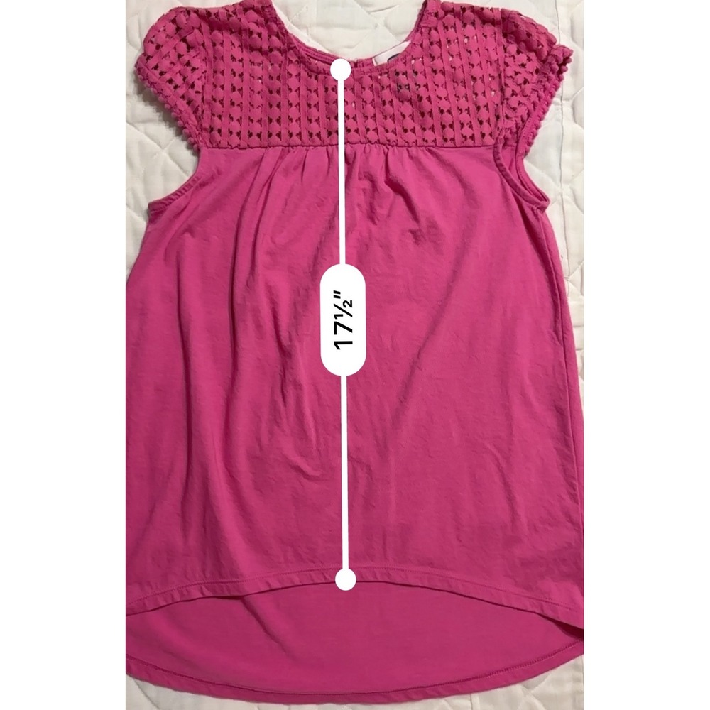 Old Navy Active Tank Top Set of 2 Tie Dye & Crochet Pink Top Size L(10-12) - Picture 7 of 13